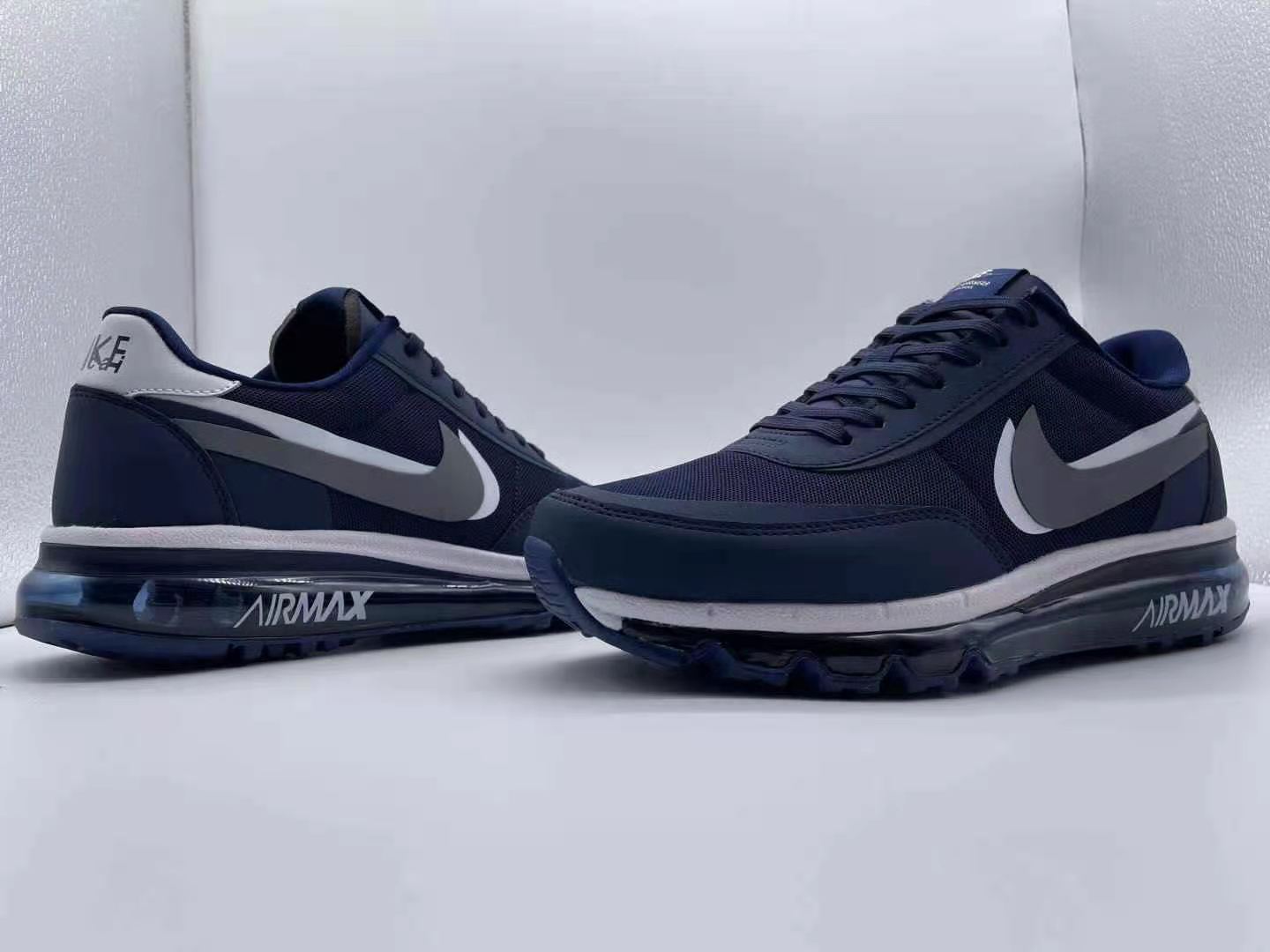 New Nike Air Max 2022 Navy Blue Grey Running Shoes